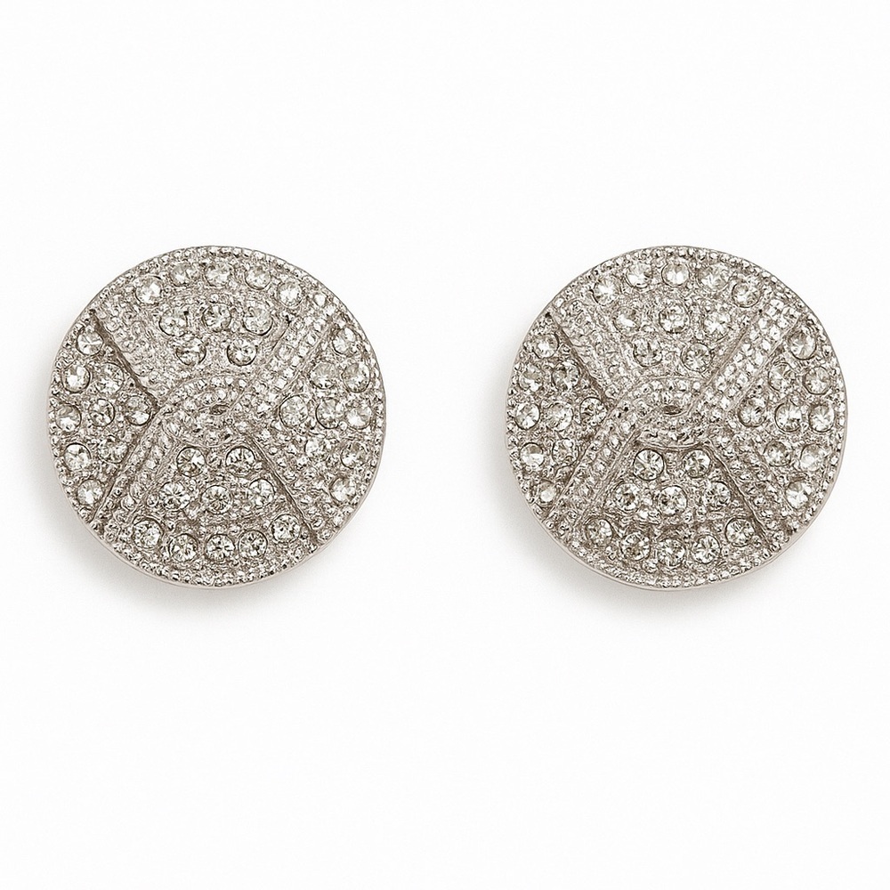 ⚜️ Trendy Style Sparkling Silver Earrings with Zirconia